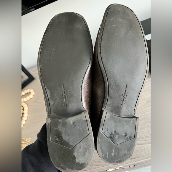 Ferragamo Men’s Parigi Gancini Leather Drivers - Picture 2 of 5